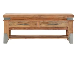 Mesa De Centro* Mesa de centro 110x52x45 cm madeira de acácia maciça PT203797 Castanho