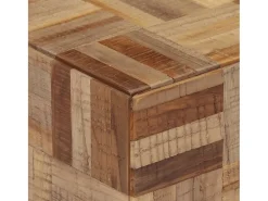 Mesa De Centro| Mesa de centro 40x40x45 cm madeira de teca recuperada maciça PT722999 Cinzento