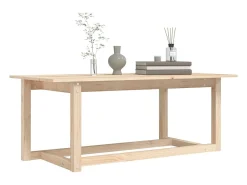 Mesa De Centro*vidaxl Mesa de centro 110x55x45 cm madeira de pinho maciça Natural claro