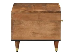 vidaxl Mesa de centro 80x50x40 cm madeira de mangueira maciça^ Mesa De Centro