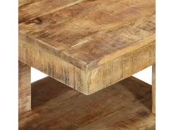 Mesa De Centro* Mesa de centro 45x45x40 cm madeira de mangueira maciça PT601090 Natural claro