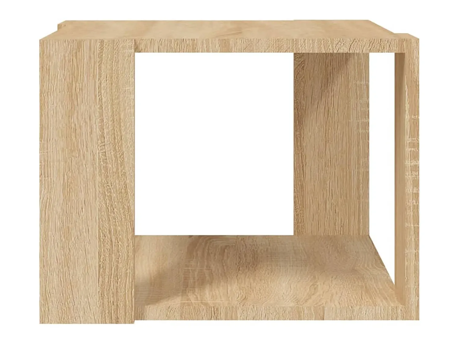 Mesa De Centro*vidaxl Mesa de centro 40x40x30 cm madeira processada carvalho sonoma Natural claro