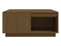 Online vidaxl Mesa de centro 80x81x36,5 cm madeira pinho maciça castanho mel Natural claro