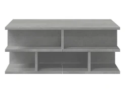 Mesa De Centro| Mesa de centro 70x70x29 cm madeira processada cinza cimento PT191720 Cinzento