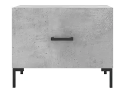 Mesa De Centro*vidaxl Mesa de centro 50x50x40 cm madeira processada cinza cimento Cinzento