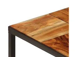 Mesa de centro 110x60x40 cm madeira acácia maciça e aço PT556494^ Mesa De Centro
