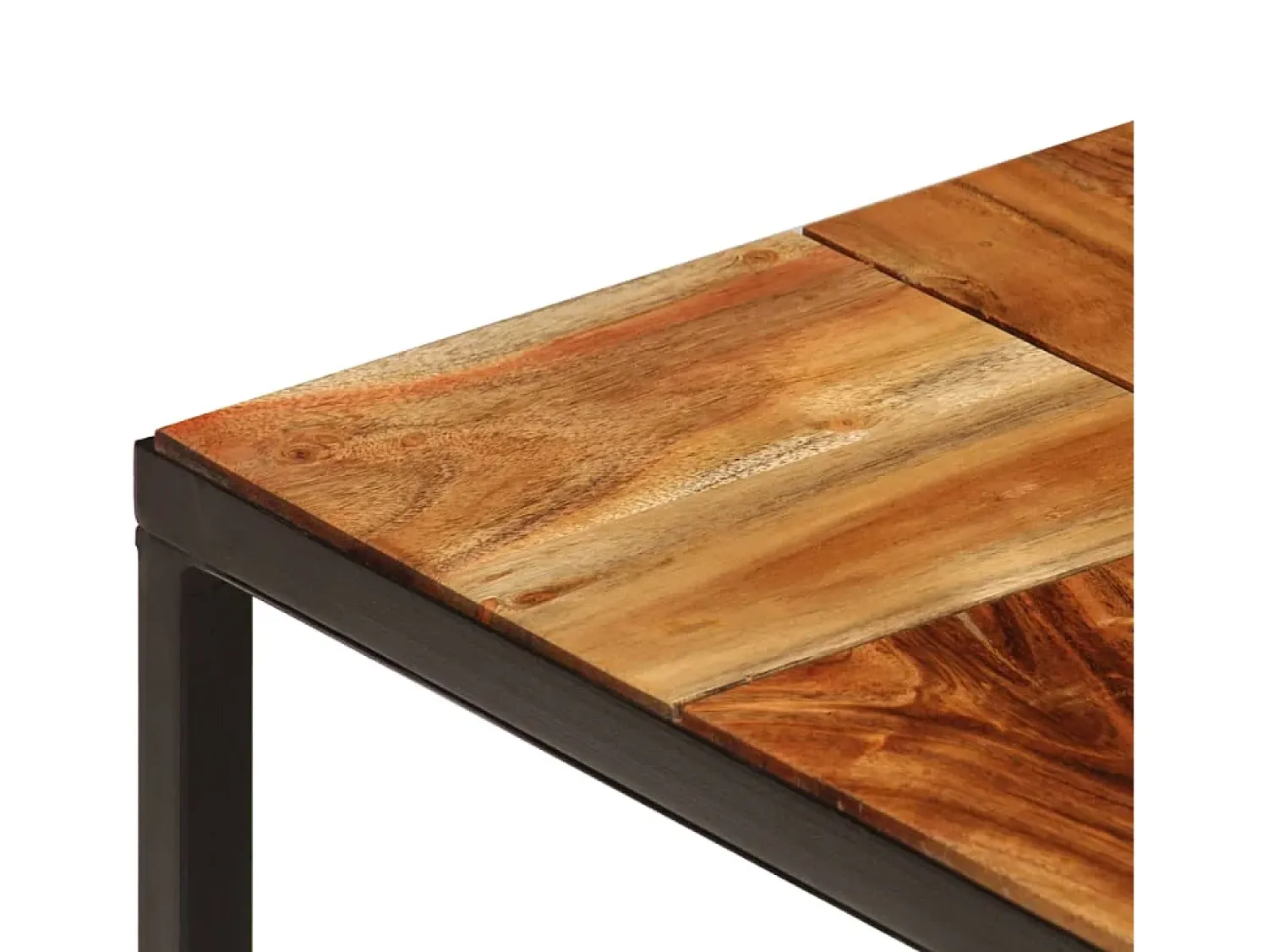 Mesa de centro 110x60x40 cm madeira acácia maciça e aço PT556494^ Mesa De Centro