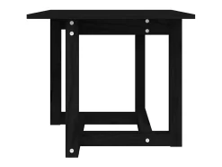 New Mesa de centro 50x50x45 cm madeira de pinho maciça PT581494 Preto
