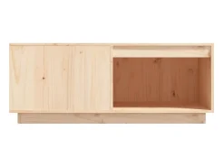 Mesa De Centro| Mesa de centro 100x101x40,5 cm madeira de pinho maciça PT455187 Castanho