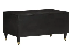 Mesa De Centro| Mesa de centro 80x50x40 cm madeira de mangueira maciça PT607951 Preto