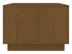 vidaxl Mesa de centro 80x50x35 cm madeira de pinho maciça castanho-mel^ Mesa De Centro