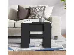 Discount vidaxl Mesa de centro 55,5x55x45 cm madeira processada Preto