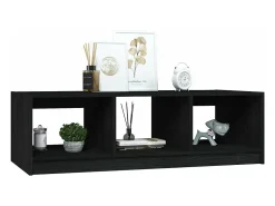Mesa De Centro*vidaxl Mesa de centro 110x50x34 cm madeira de pinho maciça Preto