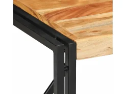 Mesa De Centro|vidaxl Mesa de centro 50x50x35 cm madeira de acácia maciça Natural claro