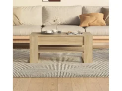 Mesa De Centro| Mesa de centro 102x55x45 cm madeira processada carvalho sonoma PT104427 Castanho