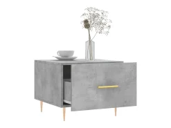 Mesa De Centro*vidaxl Mesa de centro 50x50x40 cm madeira processada cinza cimento Cinzento
