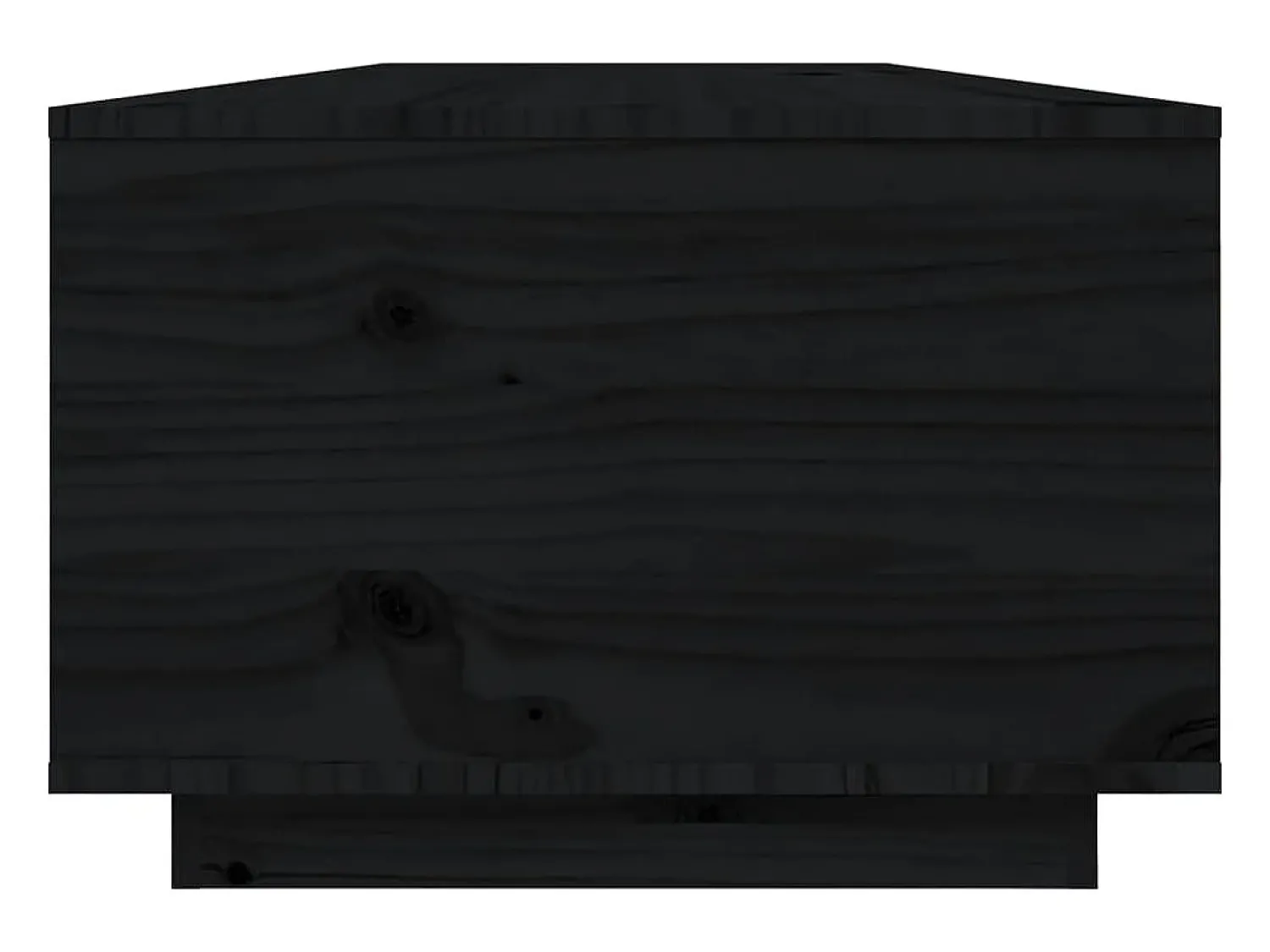 Mesa De Centro*vidaxl Mesa de centro 80x80x35,5 cm madeira de pinho maciça Preto