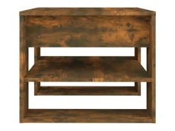 Outlet vidaxl Mesa de centro 55,5x55x45 cm madeira processada carvalho fumado Natural claro