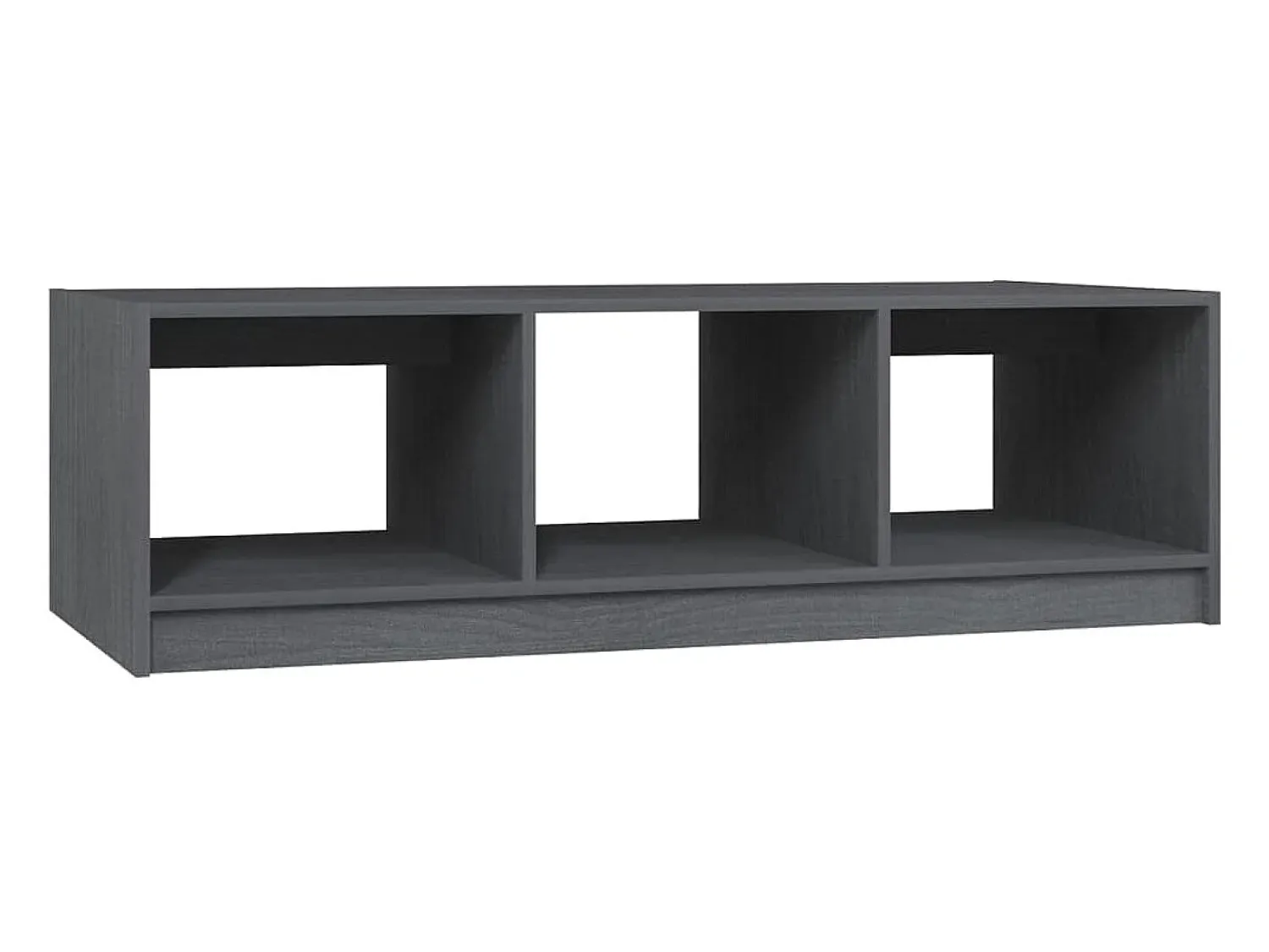 Mesa De Centro| Mesa de centro 110x50x34 cm madeira de pinho maciça PT718291 Cinzento