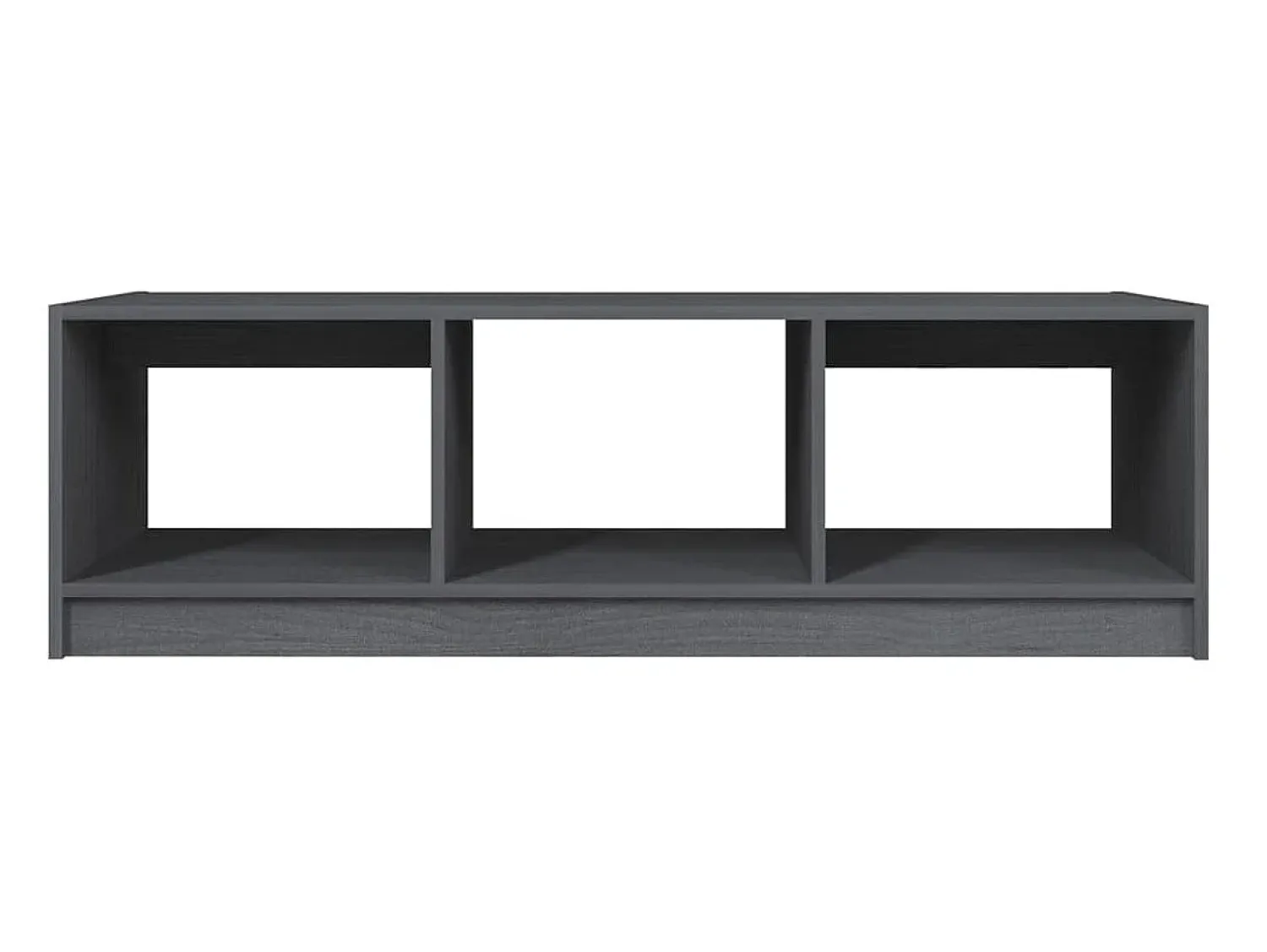 Mesa De Centro| Mesa de centro 110x50x34 cm madeira de pinho maciça PT718291 Cinzento