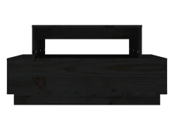 Mesa De Centro*vidaxl Mesa de centro 80x55x40,5 cm madeira de pinho maciça Preto
