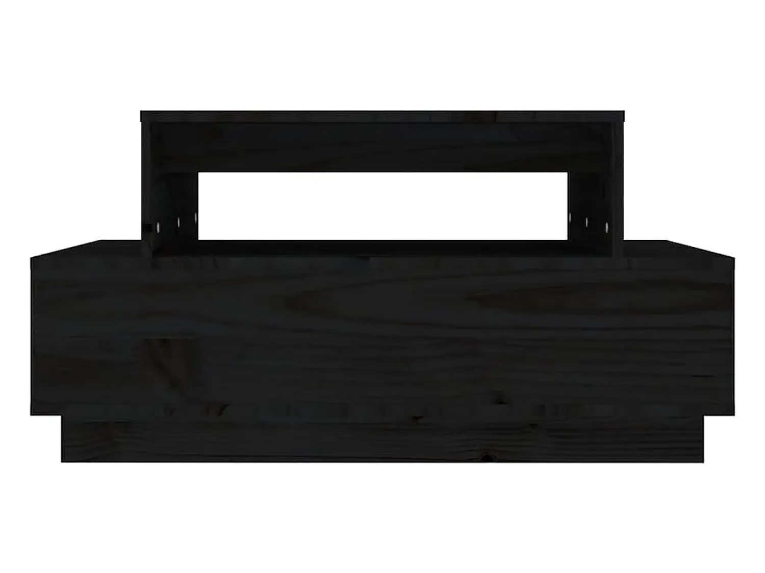 Mesa De Centro*vidaxl Mesa de centro 80x55x40,5 cm madeira de pinho maciça Preto