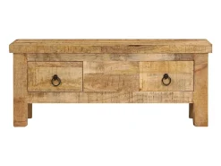 Hot Mesa de centro 90x45x35 cm madeira de mangueira maciça PT524085 Castanho