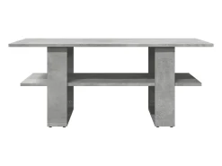 Hot Mesa de centro 102x55x42 cm madeira processada cinza cimento PT241440 Cinzento