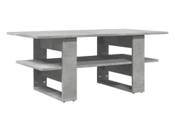Hot Mesa de centro 102x55x42 cm madeira processada cinza cimento PT241440 Cinzento