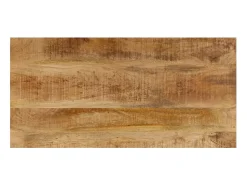 Mesa De Centro|vidaxl Mesa de centro 100x50x35 cm madeira de mangueira maciça e aço Natural claro