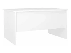 Mesa De Centro|vidaxl Mesa de centro 80x50x42,5 cm madeira processada Branco