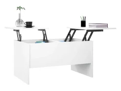 Mesa De Centro|vidaxl Mesa de centro 80x50x42,5 cm madeira processada Branco
