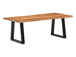 Mesa De Centro|vidaxl Mesa de centro 110x55x40 cm madeira de acácia maciça Natural claro