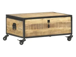 vidaxl Mesa de centro 70x50x33 cm madeira de mangueira maciça^ Mesa De Centro