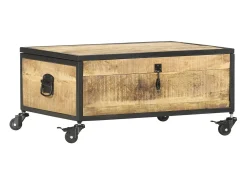 vidaxl Mesa de centro 70x50x33 cm madeira de mangueira maciça^ Mesa De Centro