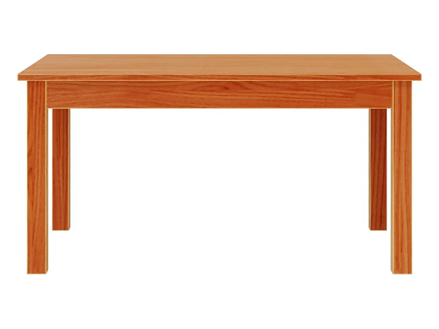 Mesa De Centro* Mesa de centro 80x50x40 cm madeira pinho maciça cera PT890627 Castanho