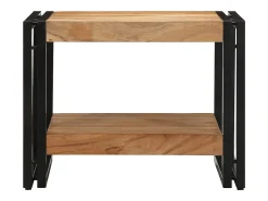 Mesa De Centro|vidaxl Mesa de centro 50x50x38 cm madeira de acácia maciça Natural claro