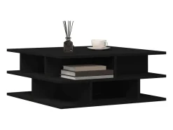 Mesa De Centro*vidaxl Mesa de centro 70x70x29 cm madeira processada Preto