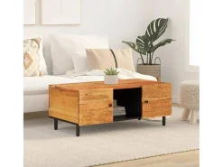 Mesa De Centro* Mesa de centro 100x54x40 cm madeira de acácia maciça PT628049 Castanho