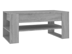 Mesa De Centro*vidaxl Mesa de centro 102x55x45 cm madeira processada sonoma cinza Cinzento