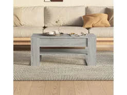 Mesa De Centro*vidaxl Mesa de centro 102x55x45 cm madeira processada sonoma cinza Cinzento