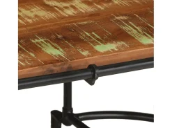 Mesa De Centro|vidaxl Mesa de centro 110x55x40 cm madeira recuperada maciça Natural claro
