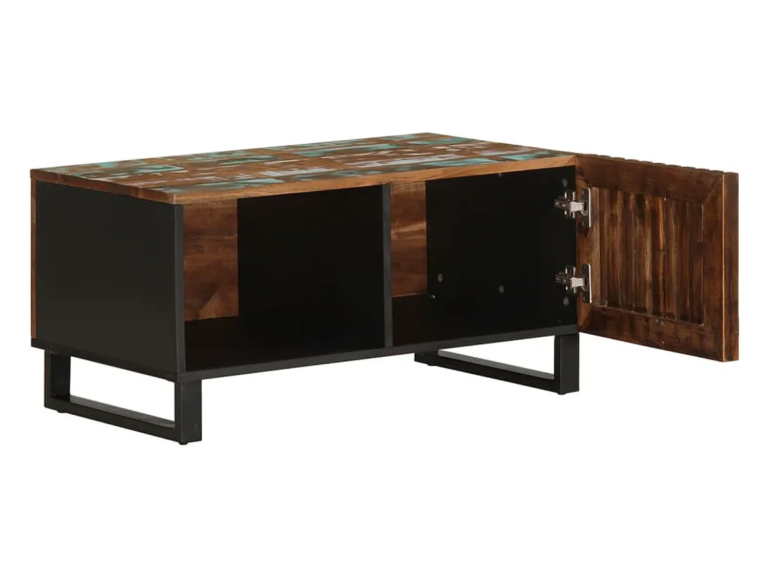 Mesa De Centro* Mesa de centro 80x51x40 cm madeira de acácia maciça PT567106 Multicor