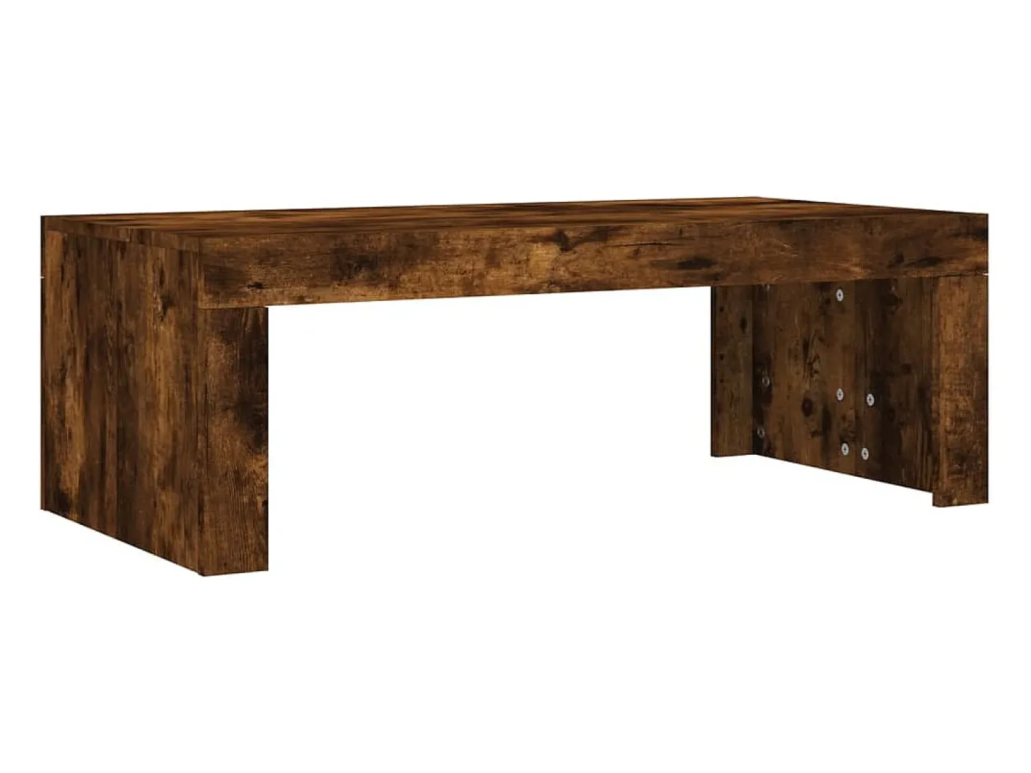 Mesa De Centro|vidaxl Mesa de centro 102x50x36 cm madeira processada carvalho fumado Natural escuro