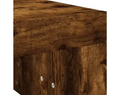 Mesa De Centro|vidaxl Mesa de centro 102x50x36 cm madeira processada carvalho fumado Natural escuro