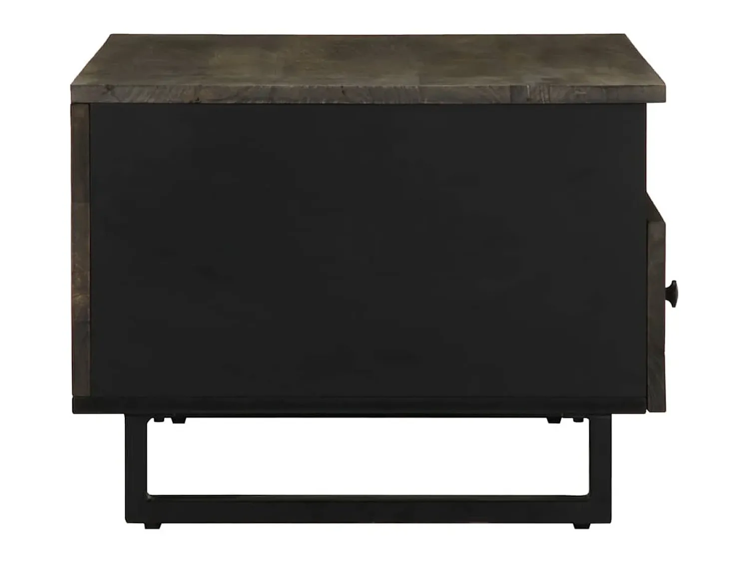 Mesa De Centro|vidaxl Mesa de centro 80x54x40 cm madeira de mangueira maciça Preto