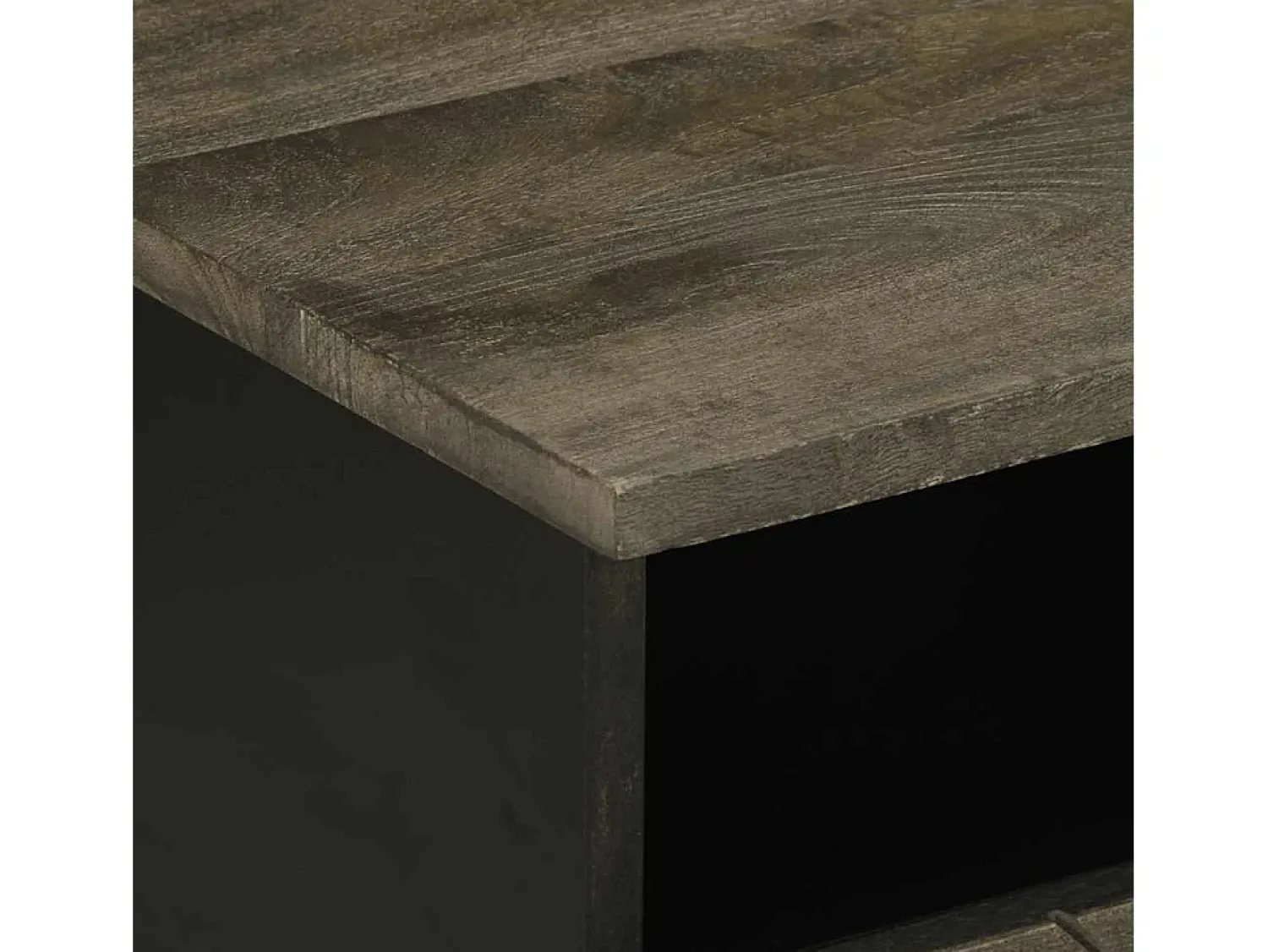 Mesa De Centro|vidaxl Mesa de centro 80x54x40 cm madeira de mangueira maciça Preto