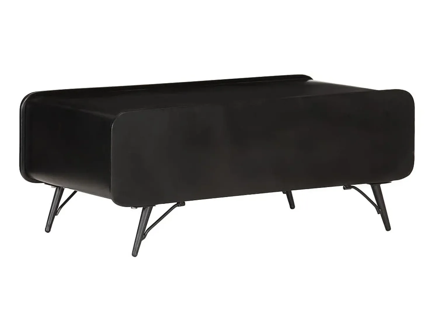 Mesa De Centro| Mesa de centro 100x50x40 cm madeira de mangueira maciça PT427557 Preto