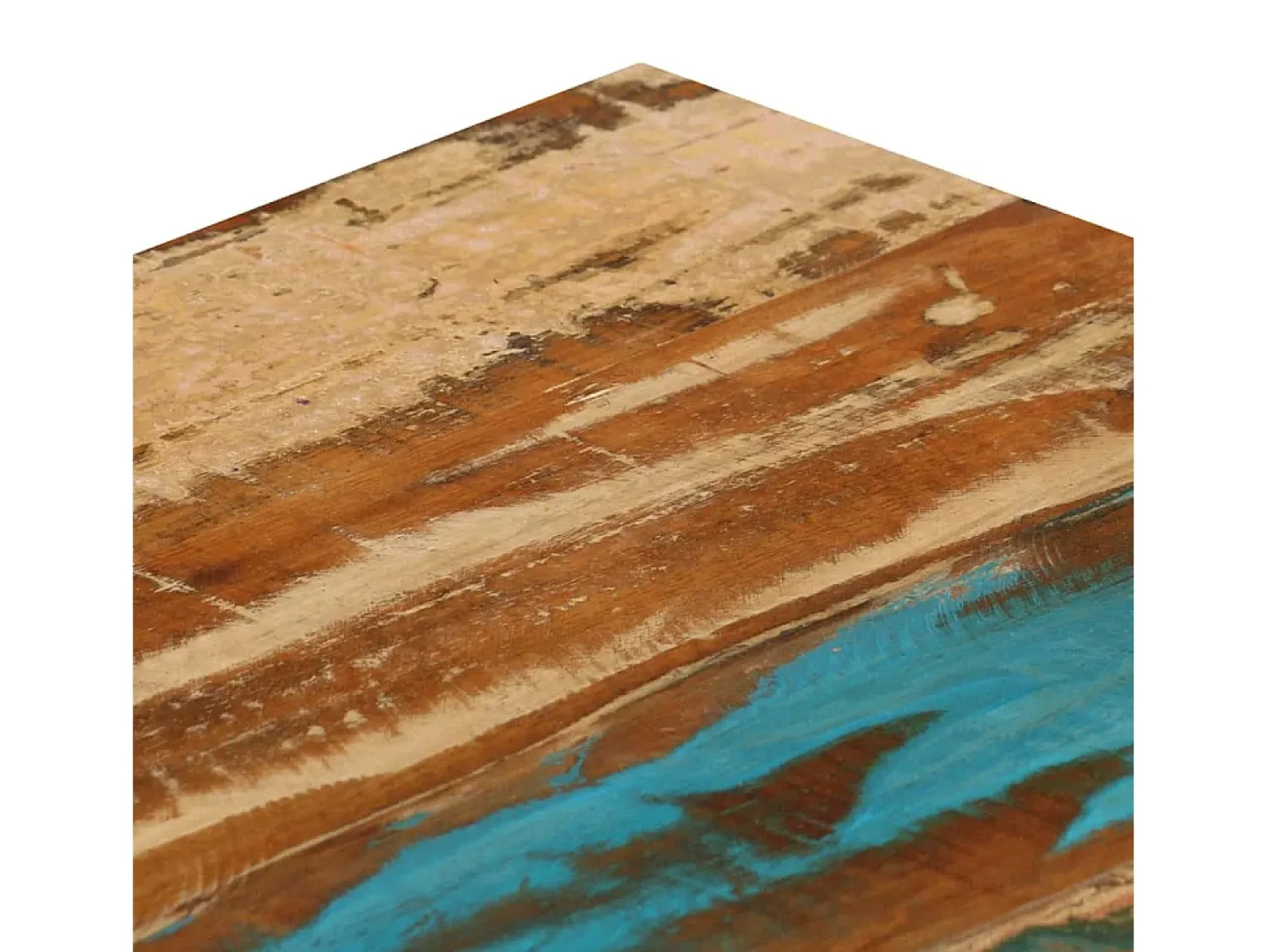 Hot Mesa de centro 100x50x35 cm madeira recuperada maciça e aço PT487594 Castanho