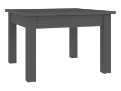 Mesa De Centro| Mesa de centro 45x45x30 cm madeira de pinho maciça PT474241 Cinzento
